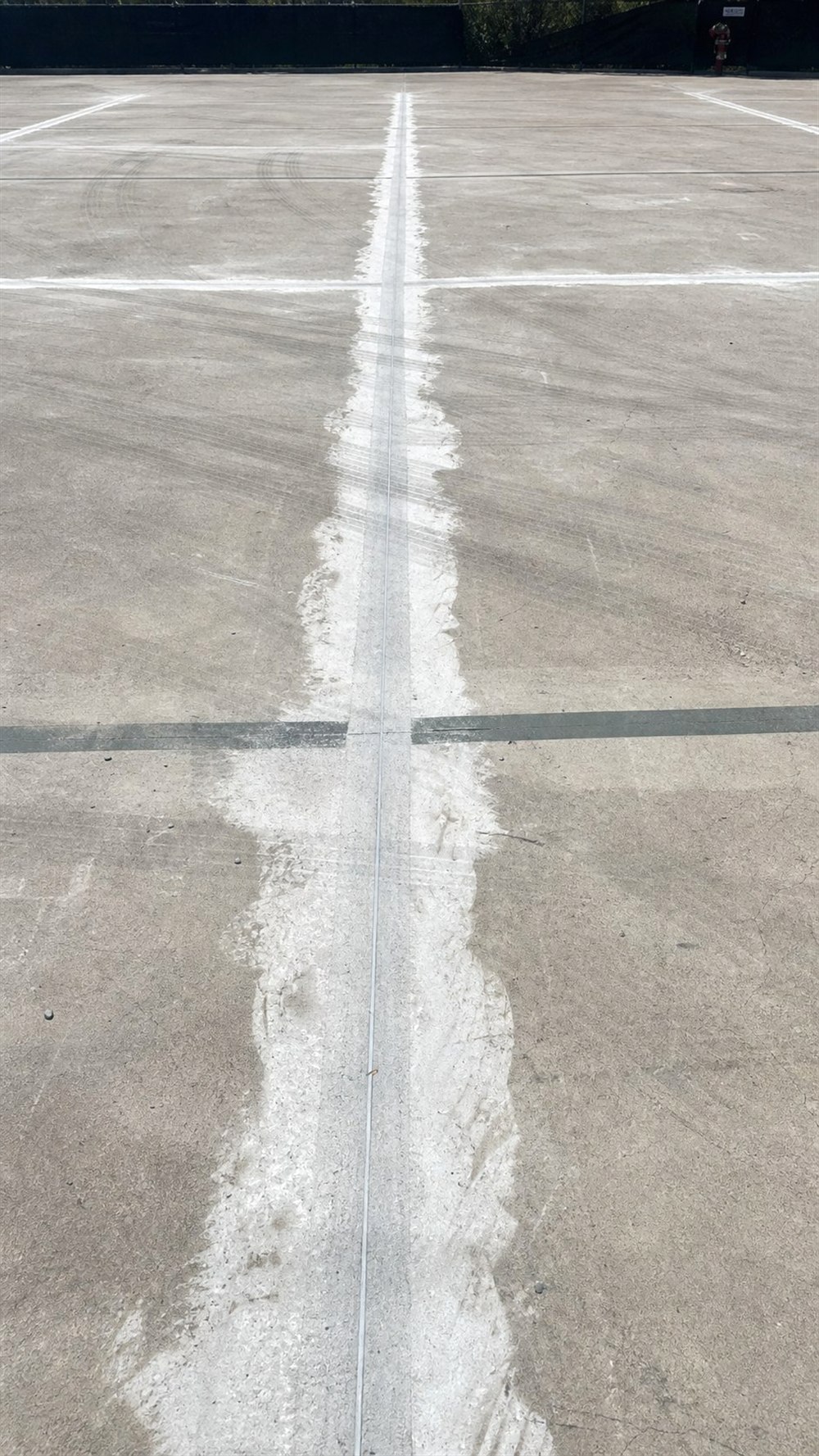 Concrete slab repair across a hardstand